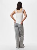Product image thumbnail - PCBARBERA LACE SLEEVELESS TOP, Bright White | 2