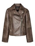 Pieces PCSADIE FAUX LEATHER JACKET, Chicory Coffee, highres - 17155328_ChicoryCoffee_1217842_001.jpg