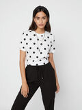 Pieces GLANSIG PRICKIG BLUS, Bright White, highres - 17096049_BrightWhite_744360_003.jpg
