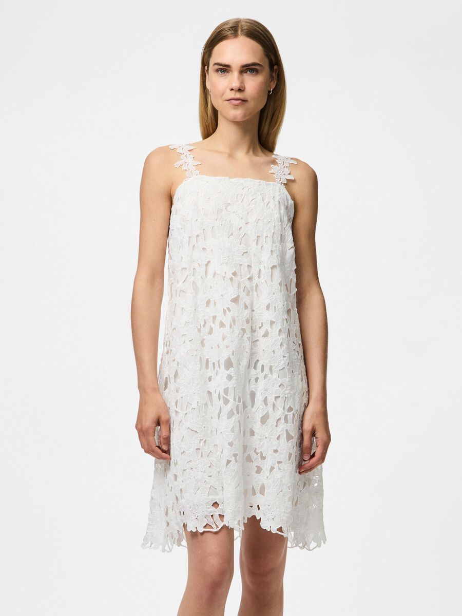 Pieces PCMARISA BLONDE KORT KJOLE, Bright White, highres - 17163548_BrightWhite_003.jpg