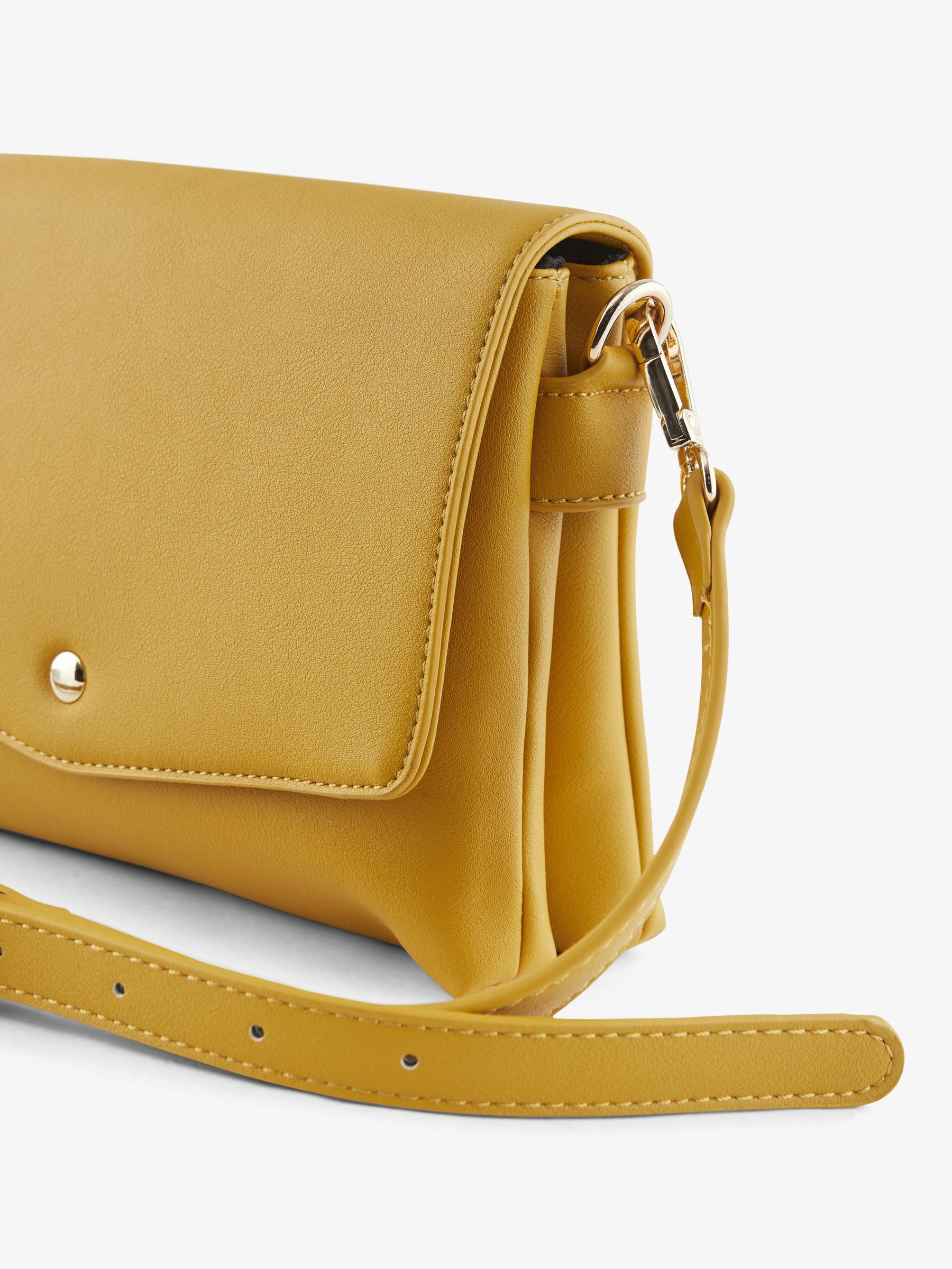FLAP CLOSURE CROSSBODY BAG Yellow PIECES Switzerland