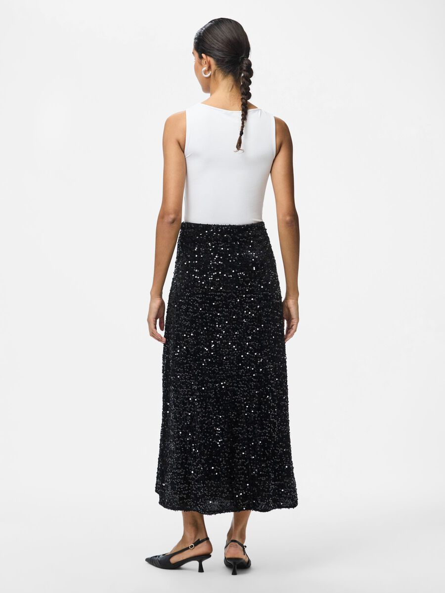 Product carousel image - PCKAM MIDIKJOL, Black | 2