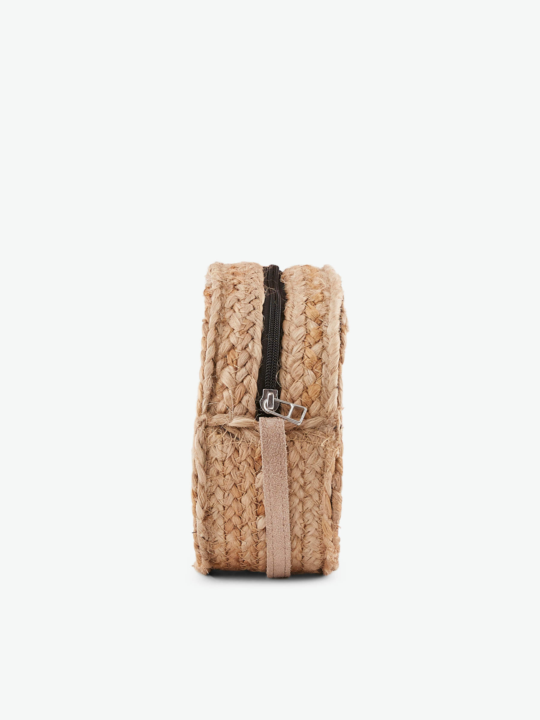 Zara round 2025 straw crossbody bag