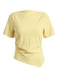 Product image thumbnail - PCSIRENE DRAPY T-SHIRT, French Vanilla | 1