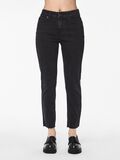 Pieces PCLUNA MW STRAIGHT FIT-JEANS, Black, highres - 17111038_Black_003.jpg