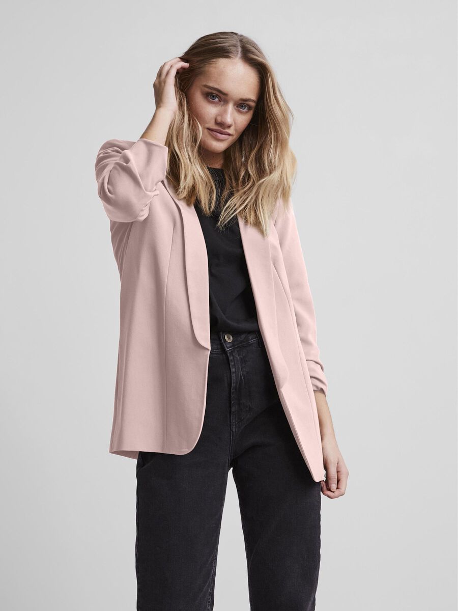 leakage Best paint Pink LONG CLASSIC BLAZER | Pieces®