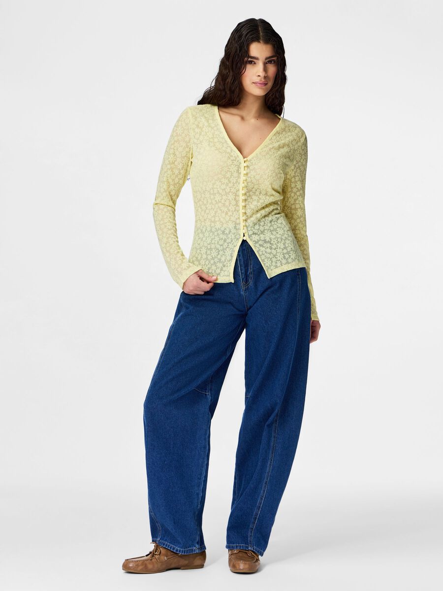 Carousel image - PCBAISY CARDIGAN, French Vanilla | 3