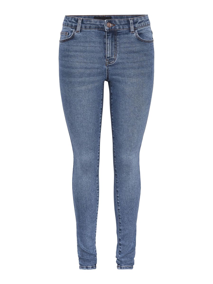 Pieces PCDANA TM JEAN SKINNY, Medium Blue Denim, highres - 17147621_MediumBlueDenim_001.jpg