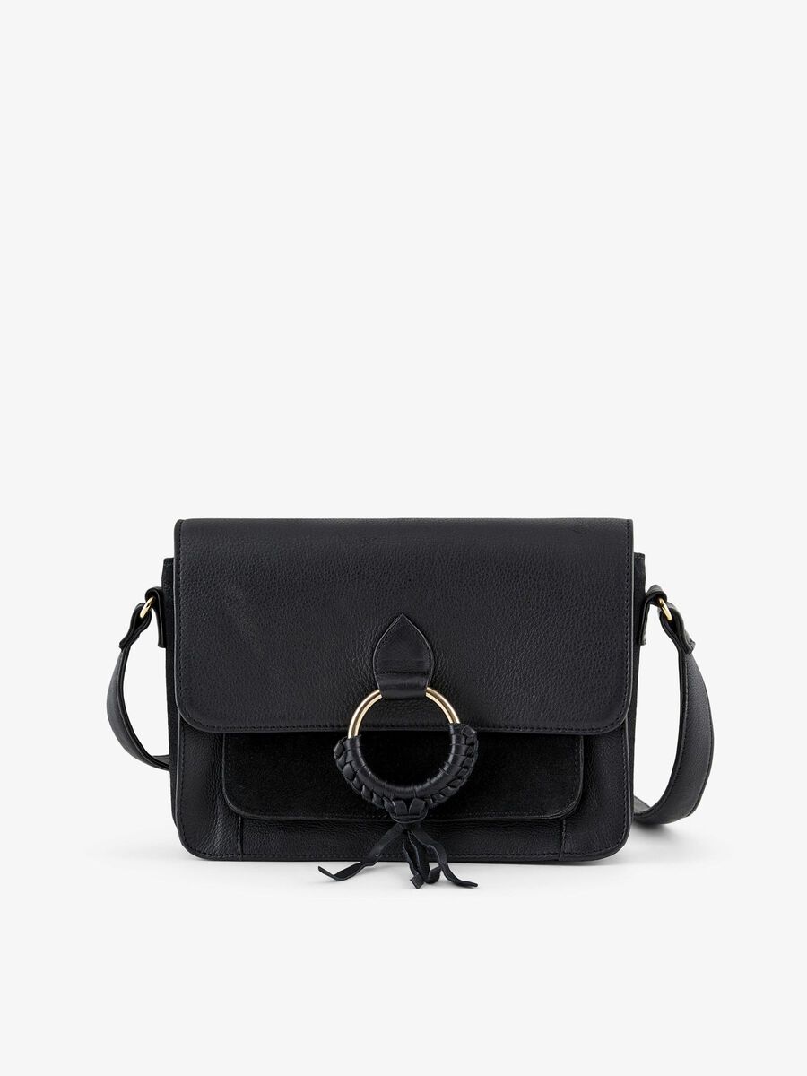 Leather crossbody bag Pieces
