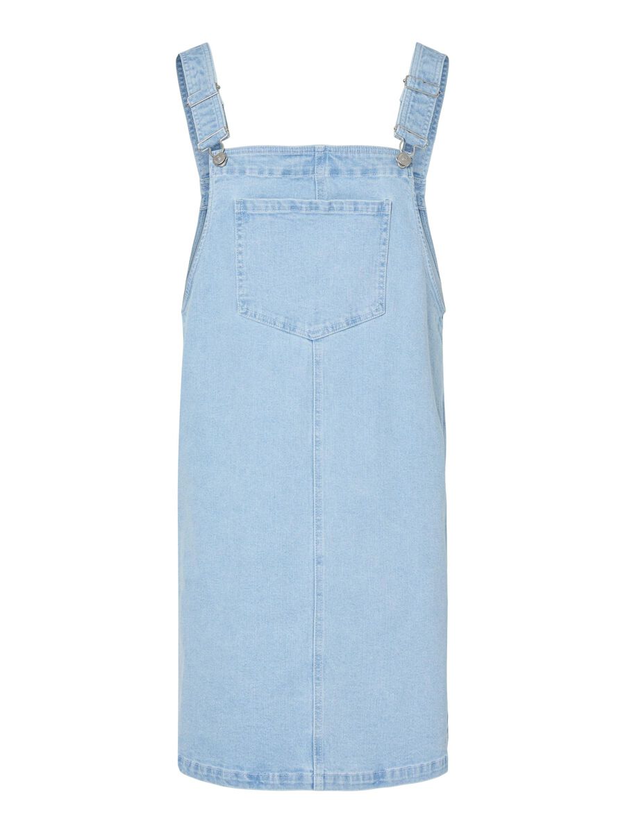 Pieces PCMONICA DENIM  SPENCER DRESS, Light Blue Denim, highres - 17161328_LightBlueDenim_001.jpg