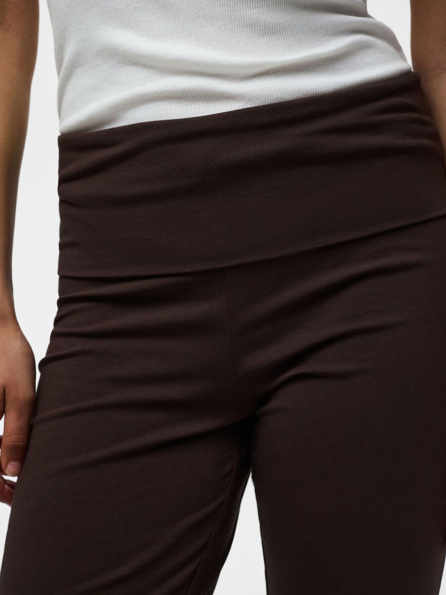 Carousel image - PCGEORGINA MW FLARED LEGGINGS, Hot Fudge | 4