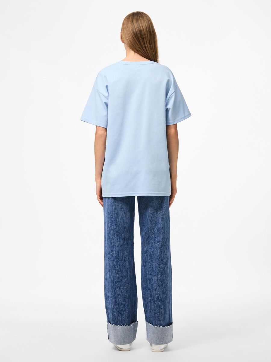 Pieces PCSKYLAR OVERSIZED T-SHIRT, Cashmere Blue, highres - 17146654_CashmereBlue_004.jpg