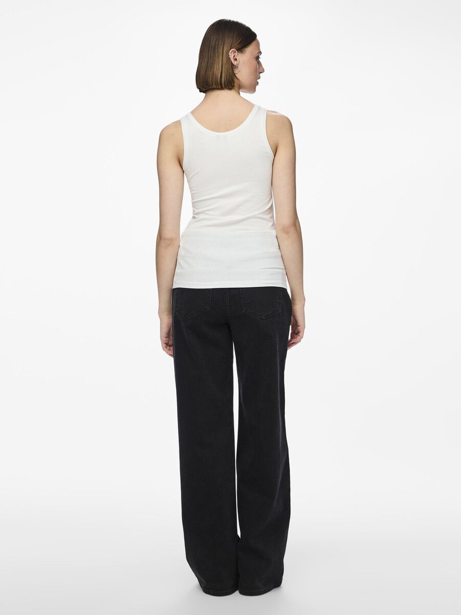 Pieces PCSIRENE TOP UDEN ÆRMER, Bright White, highres - 17082528_BrightWhite_004.jpg