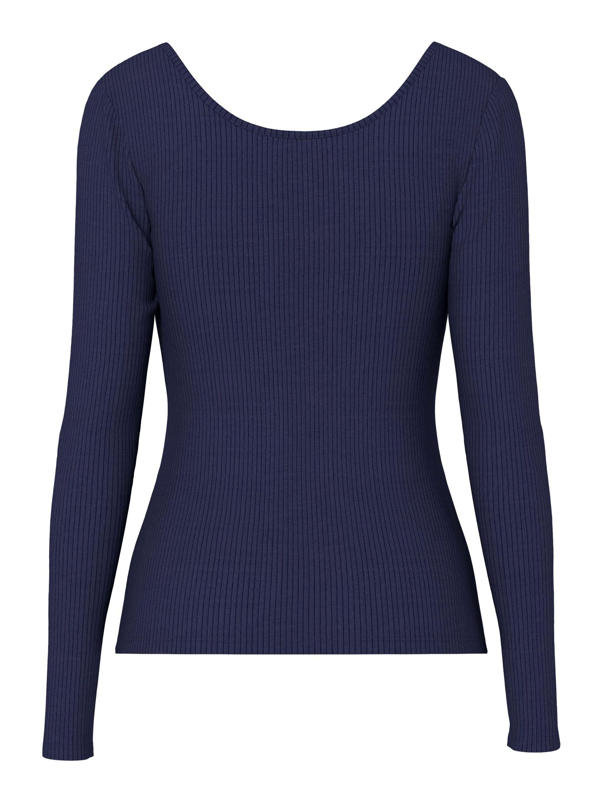 Carousel image - MAGLIETTA A MANICHE LUNGHE, Maritime Blue | 6