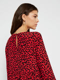 Pieces BLOMSTERPRINTET MIDI KJOLE, High Risk Red, highres - 17097823_HighRiskRed_774082_007.jpg