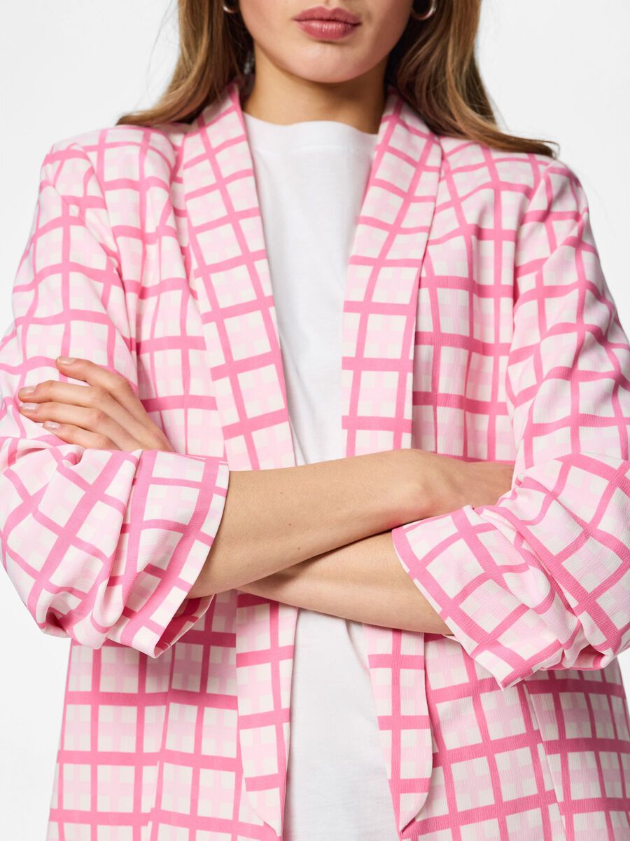 Carousel image - PCBOSELLA - LONGUEUR 3/4 - IMPRIM&Eacute; BLAZER, Cloud Dancer | 4