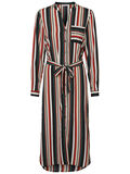 Pieces STRIPED LONG SHIRT DRESS, Black, highres - 17098796_Black_711542_001.jpg