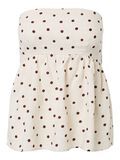 Product image thumbnail - PCPIA - HAUT SANS BRETELLES EN LIN M&Eacute;LANG&Eacute; TOP, Birch | 6