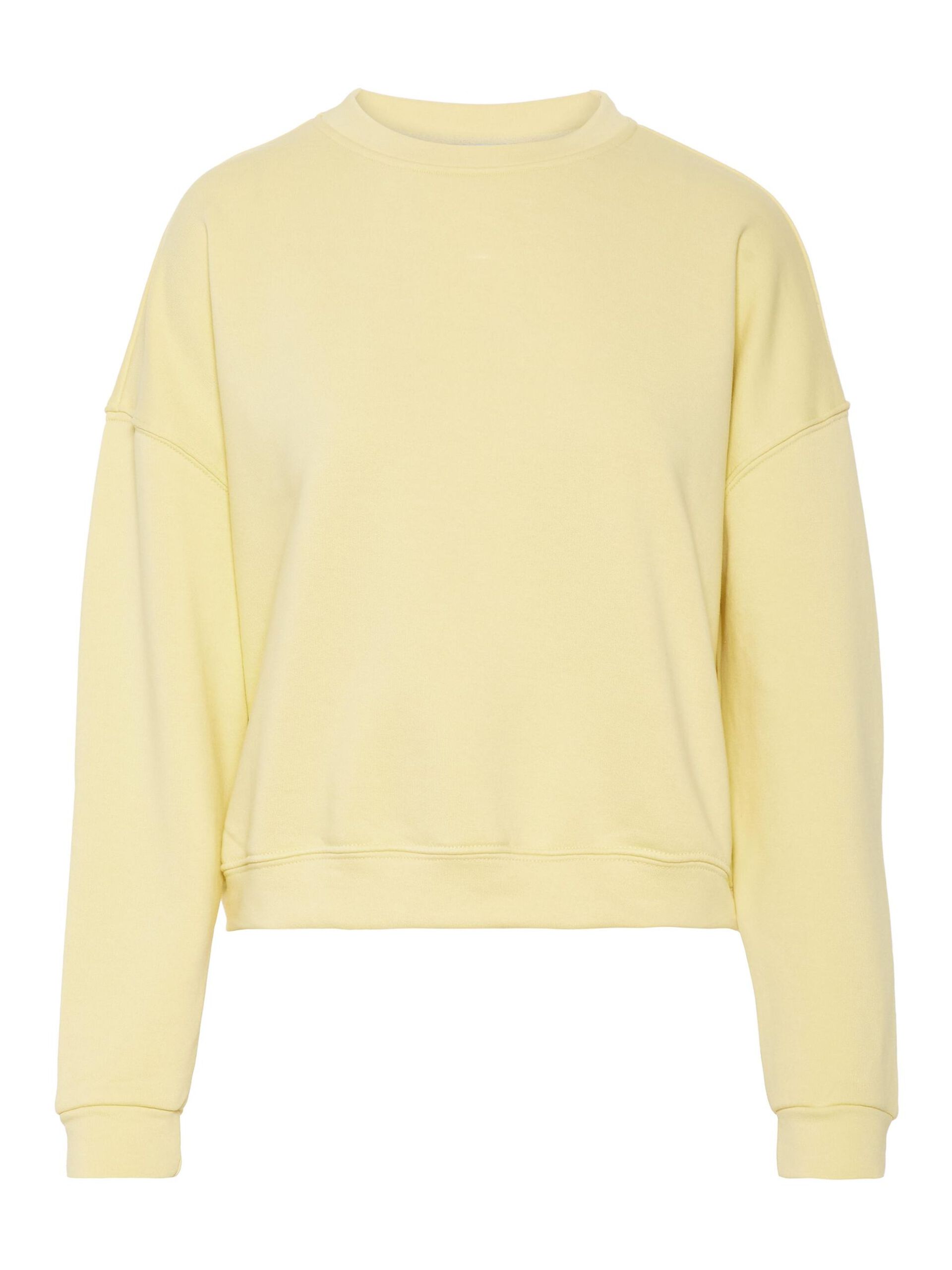 Carousel image - ÜBERSCHNITTENE SCHULTER SWEATSHIRT, Mellow Yellow | 5