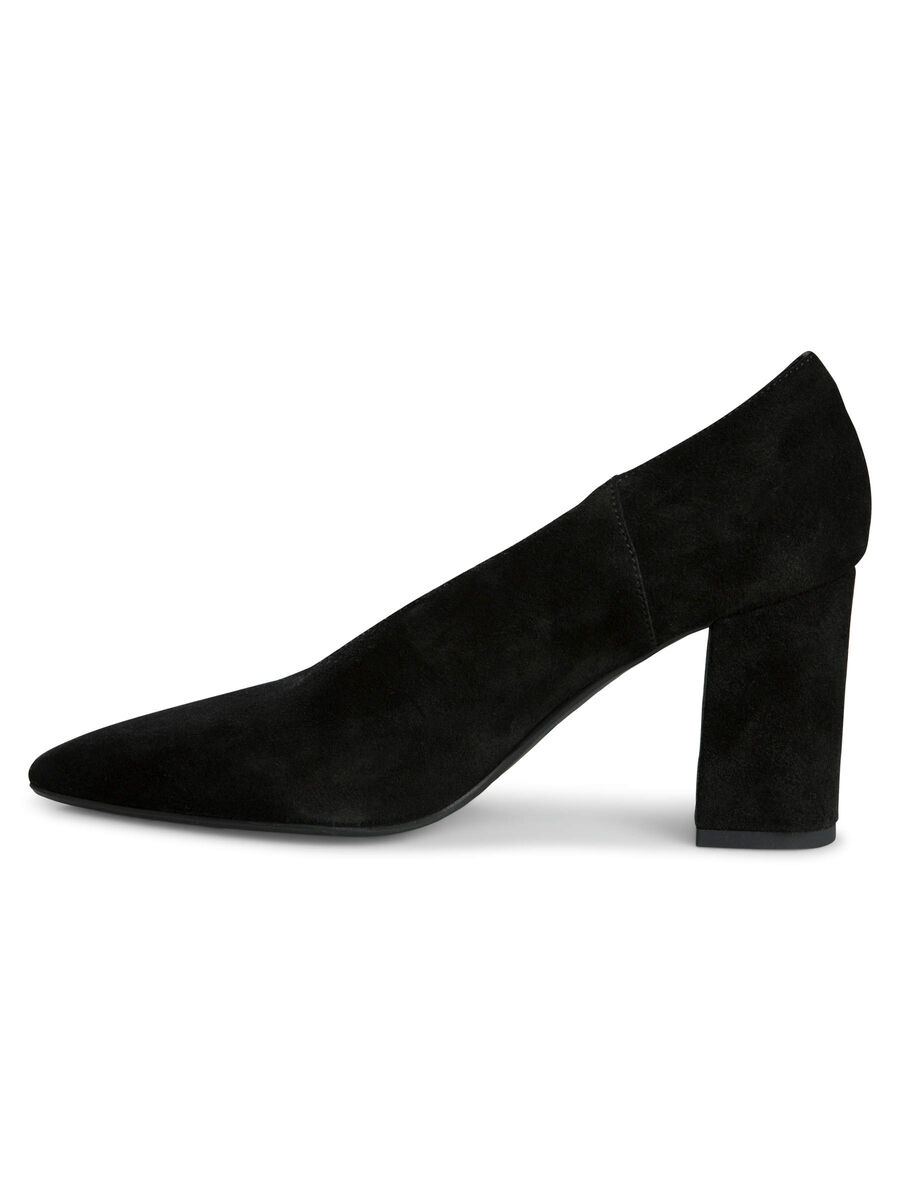 Pieces SUEDE PUMPS, Black, highres - 17083575_Black_004.jpg