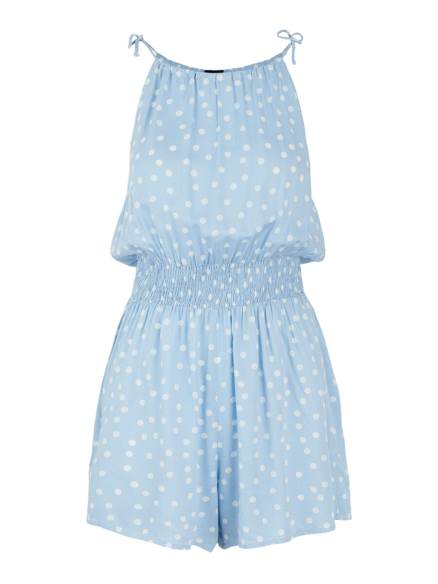 Pieces GESTIPPELD PLAYSUIT, Blue Bell, highres - 17115125_BlueBell_869781_001.jpg