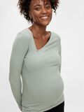 Mama.licious TOP TIGHT FIT SCOLLO A V TOP, Slate Gray, highres - 20015576_SlateGray_927840_006.jpg