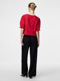 Pieces PCRILEY TIE TOP MED KORTE ÆRMER, High Risk Red, highres - 17156541_HighRiskRed_004.jpg