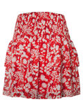 Pieces PRINTED FRILL SKIRT, Flame Scarlet, highres - 17094536_FlameScarlet_667033_002.jpg