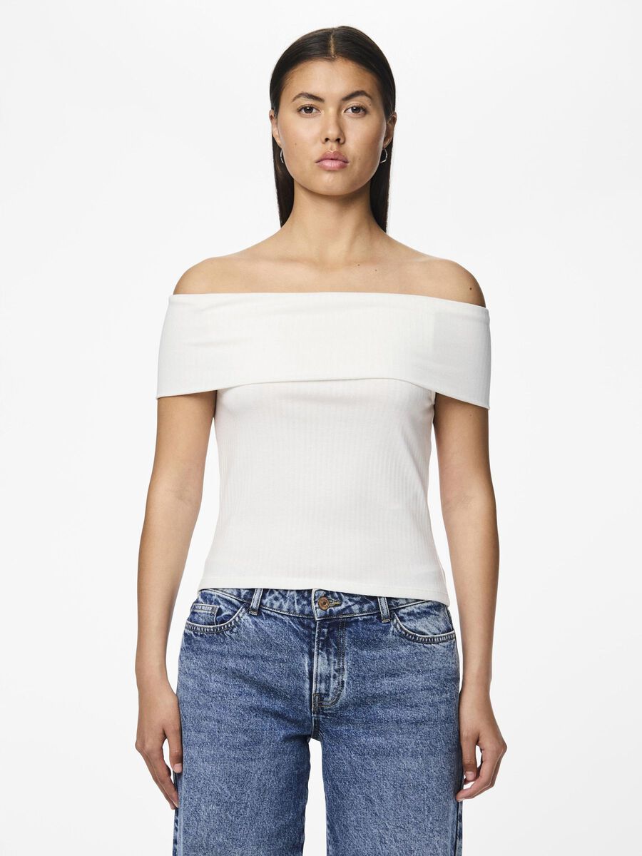 Pieces PCLAYA  OFF-SHOULDER TOP, Cloud Dancer, highres - 17156702_CloudDancer_003.jpg