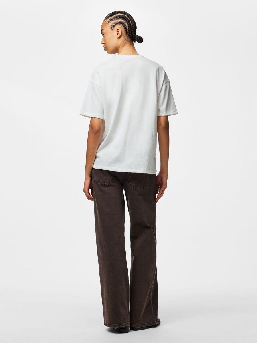 Product carousel image - PCSADIE 2/4 T-SHIRT, Cloud Dancer | 2