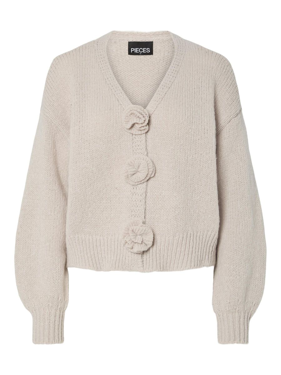 Pieces CARDIGAN A MAGLIA, Silver Gray, highres - 17157775_SilverGray_1184181_001.jpg