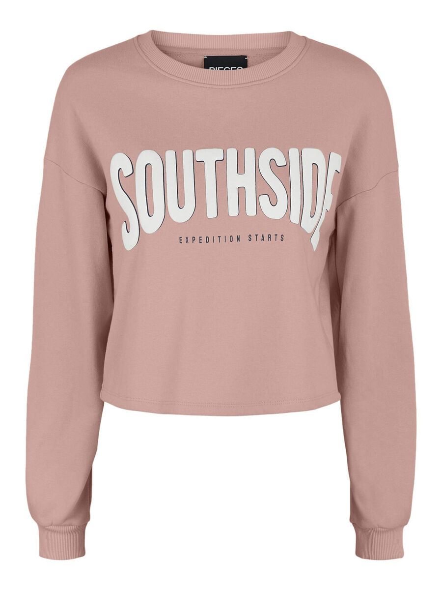 Pieces CROPPED SWEATSHIRT, Misty Rose, highres - 17121949_MistyRose_001.jpg