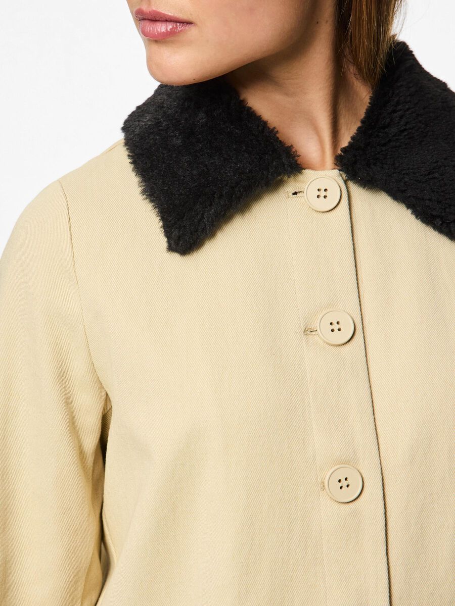 Carousel image - PCJACKIE SPIJKERJAS, Beige | 4