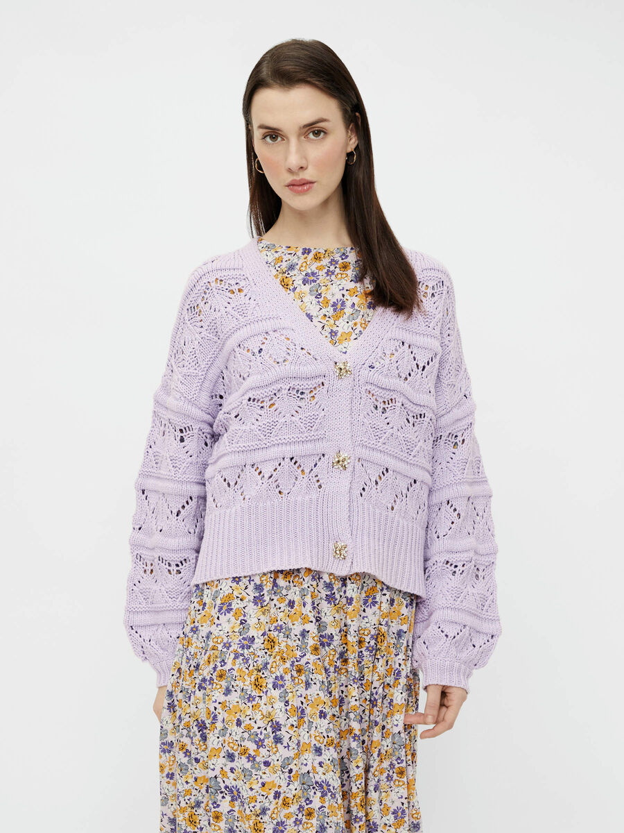 Pieces PCJOSSI KNITTED CARDIGAN, Orchid Bloom, highres - 17117021_OrchidBloom_003.jpg