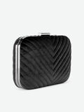 Pieces GESTEPPTE SAMT CLUTCH, Black, highres - 17092521_Black_006.jpg