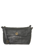 Pieces SOLID LEATHER CROSSBODY BAG, Black, highres - 17087079_Black_001.jpg