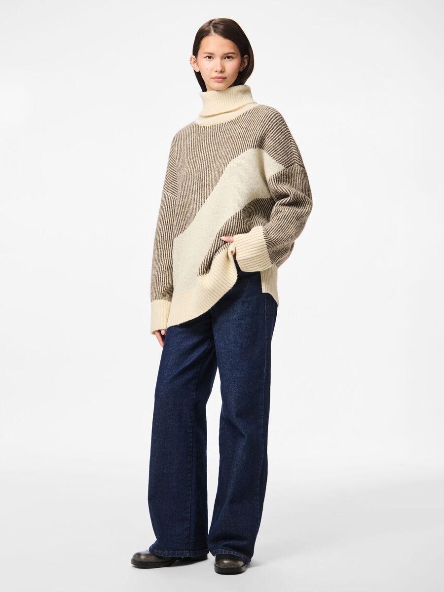 Carousel image - PCLINNA LOOSE FIT PULLOVER, Morel | 3