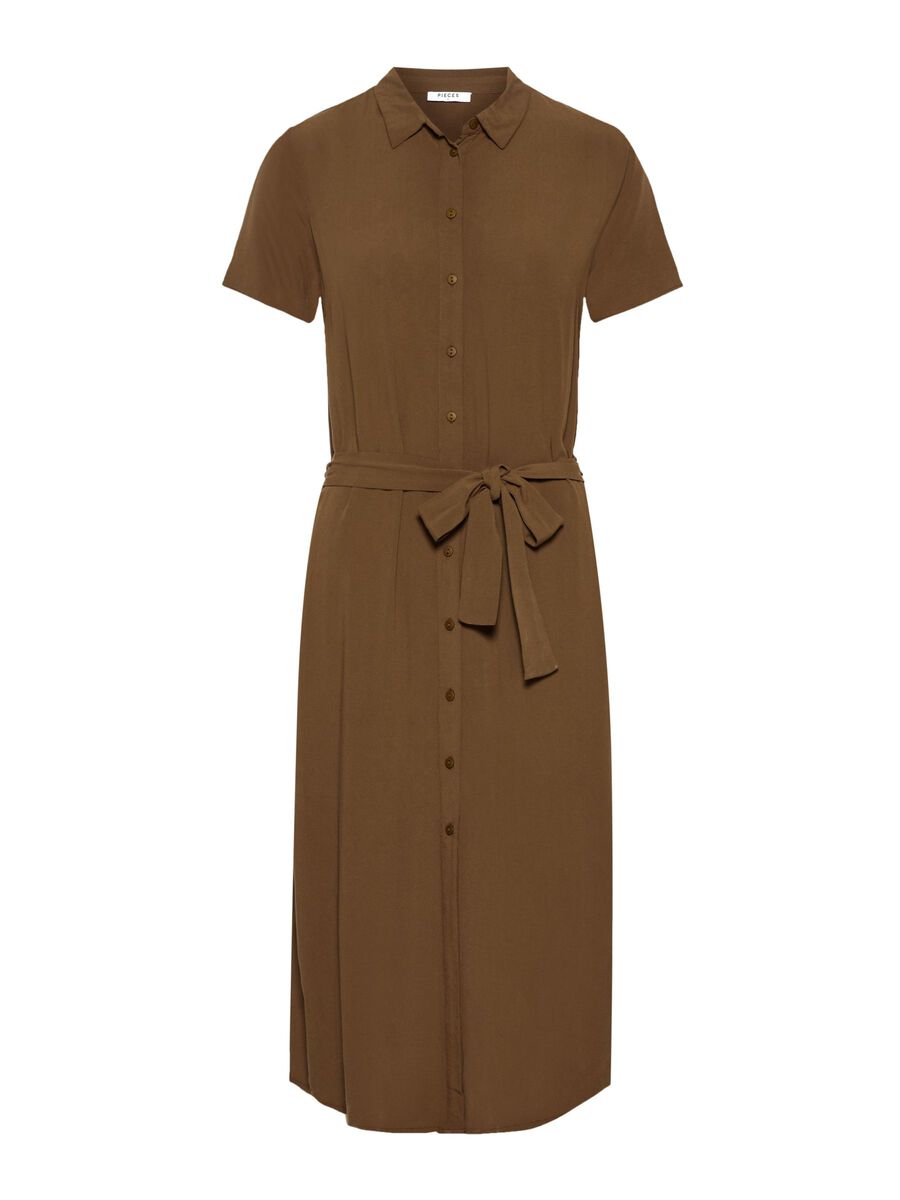 Carousel image - LONGUE ROBE-CHEMISE, Beech | 6