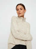 Pieces HALBER REISSVERSCHLUSS MOCK NECK PULLOVER, White Pepper, highres - 17100028_WhitePepper_006.jpg