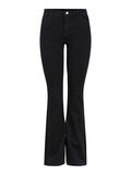 Pieces MID WAIST FLARED JEANS, Black, highres - 17105079_Black_001.jpg