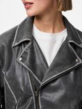 Pieces PCFEMMA VESTE EN CUIR, Concrete Grey, highres - 17160644_ConcreteGrey_008.jpg