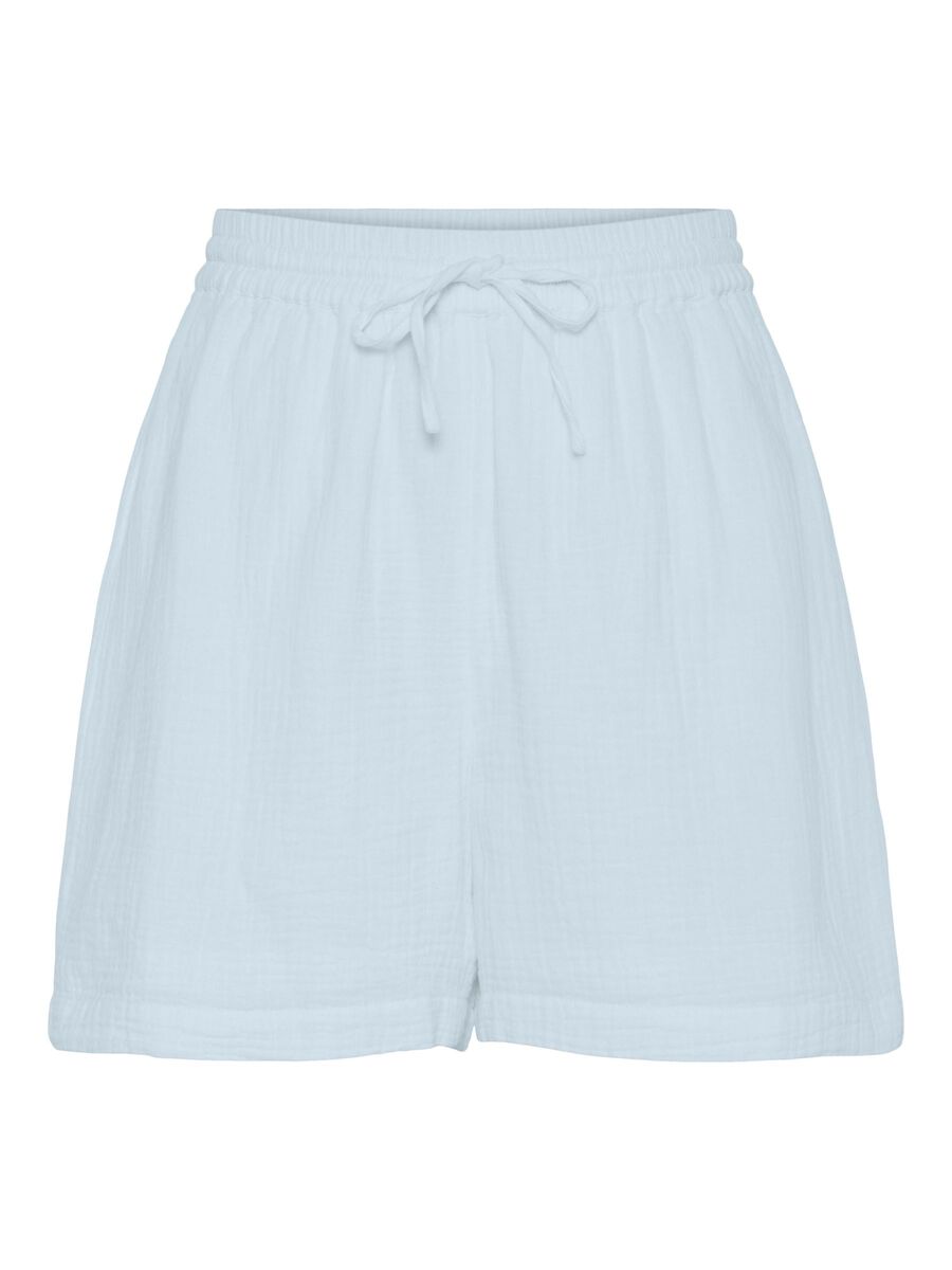 Pieces PCSASTINA HW MUSSELIN SHORTS, Cashmere Blue, highres - 17156470_CashmereBlue_001.jpg