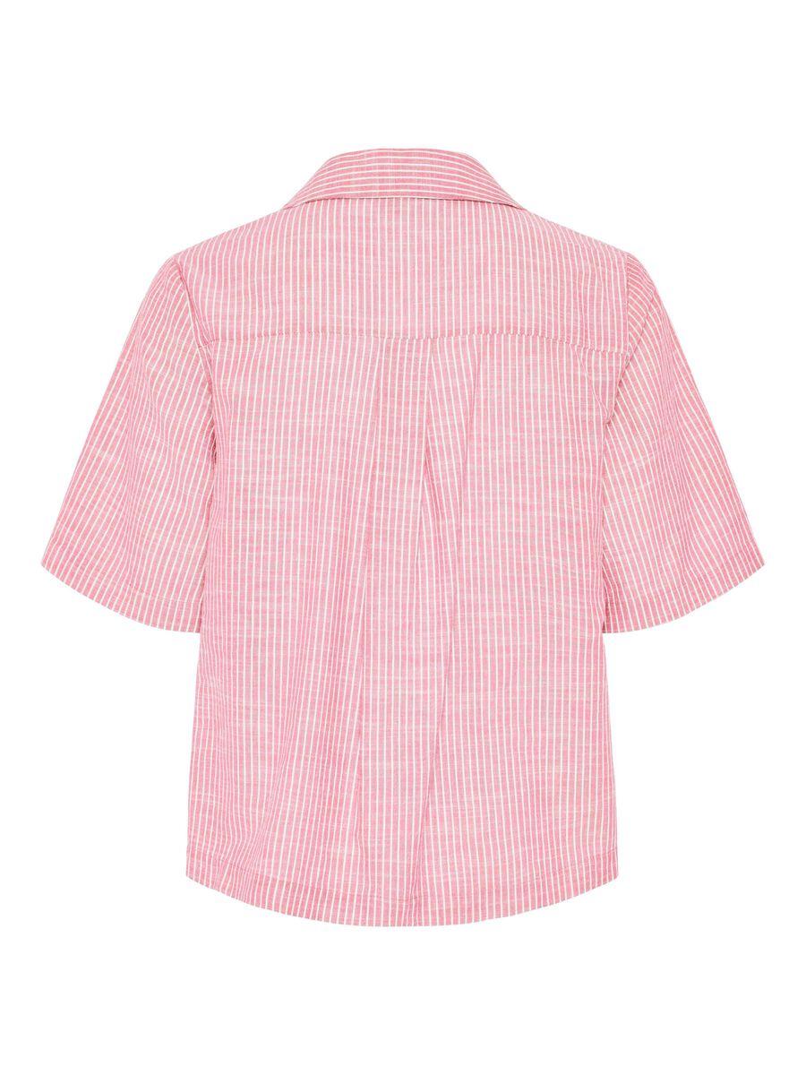 Pieces PCAPIA 2/4 LINEN-BLEND SHIRT, Pink Lemonade, highres - 17155305_PinkLemonade_1161536_002.jpg