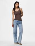 Product image thumbnail - PCBARBERA LACE SLEEVELESS TOP, Hot Fudge | 3