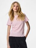 Product image thumbnail - PCMARIE POINTELLE T-SHIRT, Roseate Spoonbill | 1