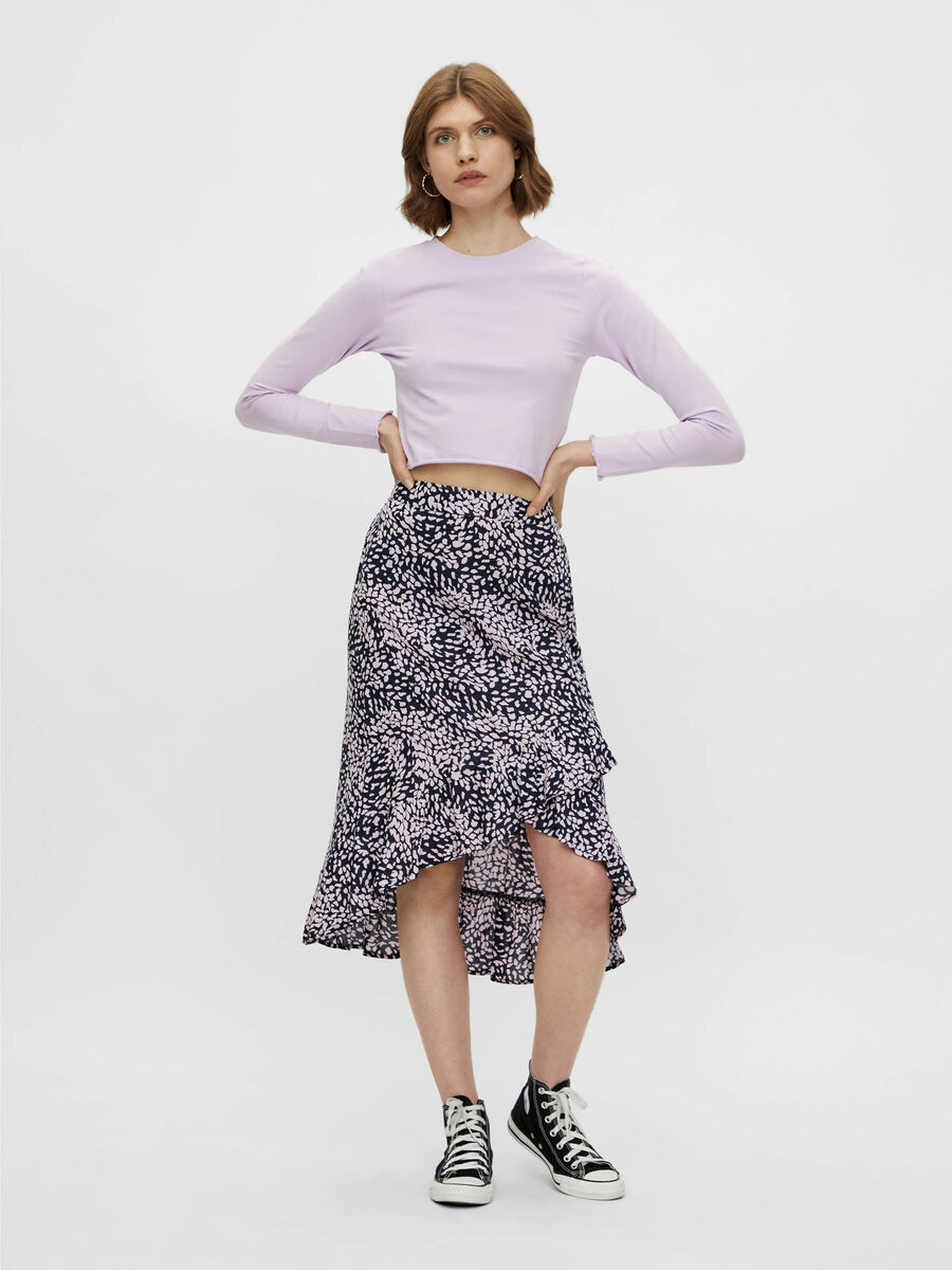 Pieces PCSILLE WRAP MIDI SKIRT, Sky Captain, highres - 17116629_SkyCaptain_879775_005.jpg