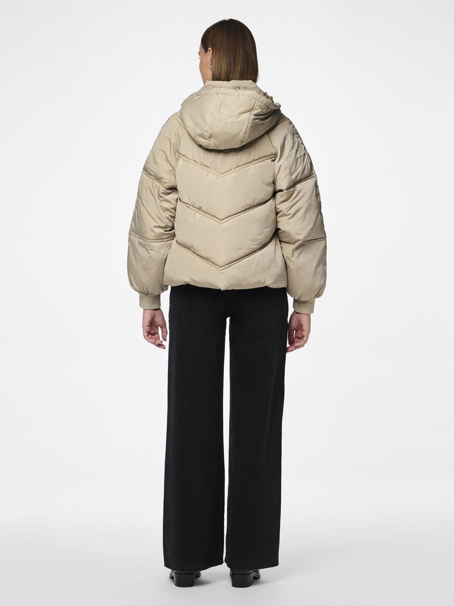 Pieces PCNELICITY PUFFER JACKET, Silver Mink, highres - 17128183_SilverMink_004.jpg