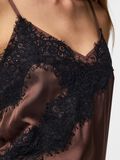 Product image thumbnail - PCARIEL ASSYMETRIC LACE  STRAP TOP, Hot Fudge | 5