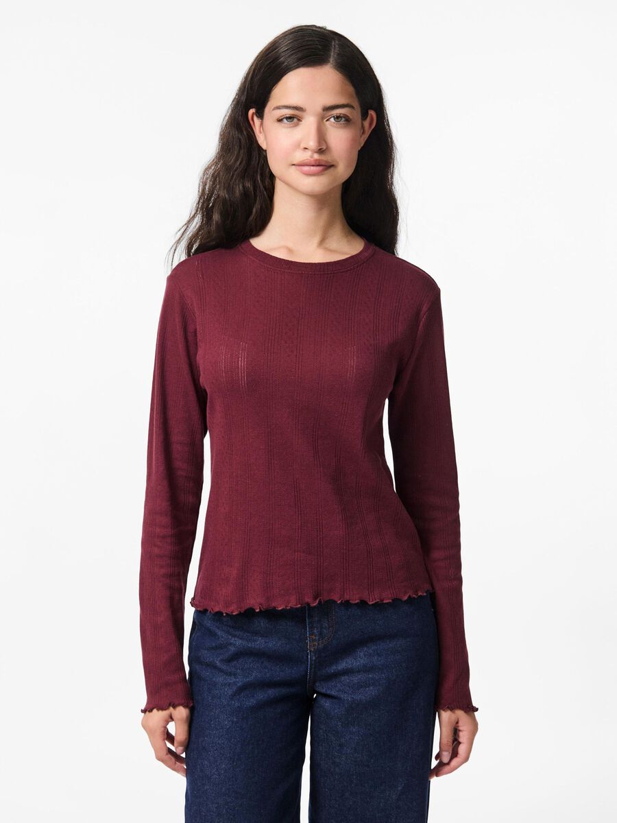 Pieces TOP A MANICHE LUNGHE, Tawny Port, highres - 17152052_TawnyPort_003.jpg