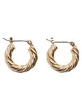 Pieces ROUND EARRINGS, Gold Colour, highres - 17084877_GoldColour_001.jpg